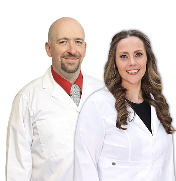 Daniel Branzburg, CRNP, and Beth Geiger, DNP, Family Medicine Nurse Practitioners at Laurel Health